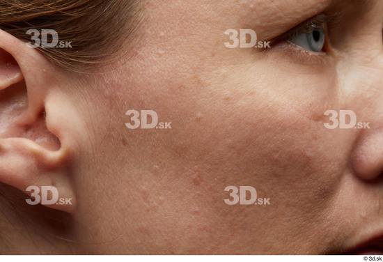 Eye Cheek Ear Skin Woman White Slim Studio photo references