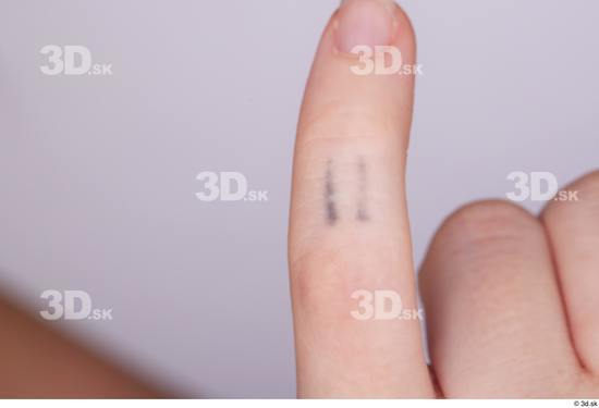 Fingers Woman White Tattoo Slim Studio photo references