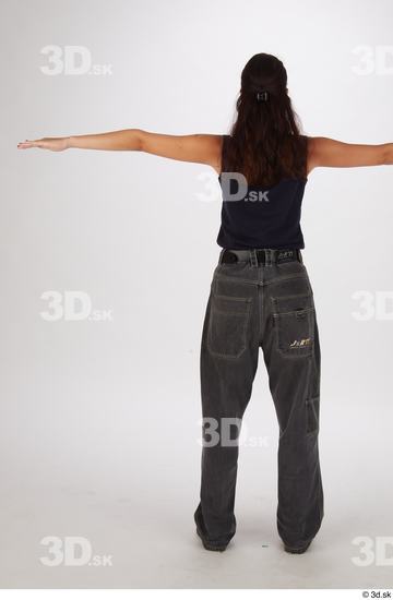 Whole Body Woman T poses Casual Slim Street photo references