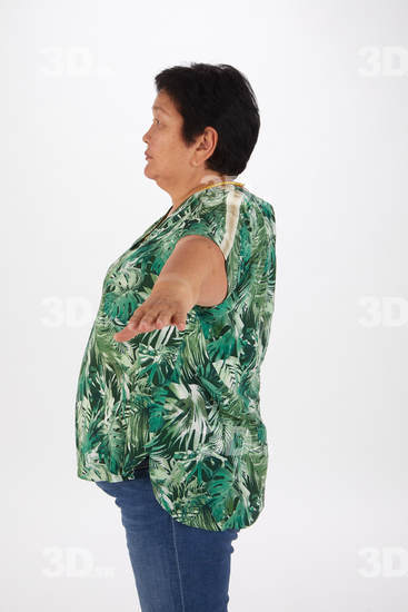 Upper Body Woman Asian Casual Overweight Street photo references