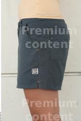 Thigh Woman White Casual Shorts Average