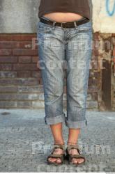 Leg Woman Casual Jeans Average Bearded Street photo references