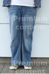 Leg Woman White Casual Jeans Overweight