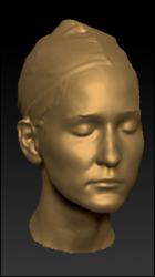 Real 3D head scan - Brenda