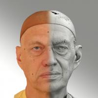 Raw 3D head scan of neutral emotion - Jan