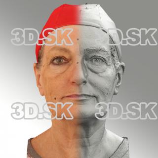 Raw 3D head scan of neutral emotion - Drahomira