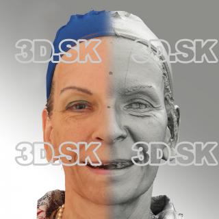 3D head scan of smiling emotion - Alena