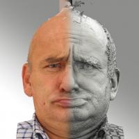 3D head scan of irate emotion - Michal