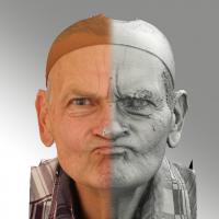3D head scan of irate emotion - Petr