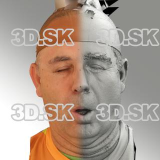 3D head scan of O phoneme - Ilja