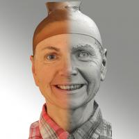 3D head scan of smiling emotion - Iveta
