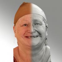 3D head scan of smiling emotion - Lada