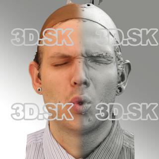 3D head scan of O phoneme - Martin