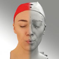 Head Phonemes Woman White Slim 3D Phonemes And Emotions