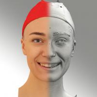 3D head scan of smiling emotion - Dina