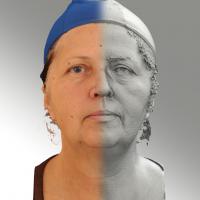 3D head scan of neutral emotion - Zdenka