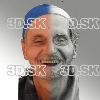 3D head scan of smiling emotion - Richard