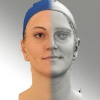 3D head scan of neutral emotion - Jana