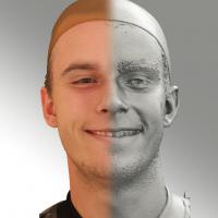 3D head scan of smiling emotion - Jirka