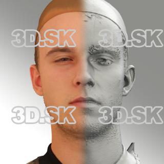 3D head scan of angry emotion - Jirka