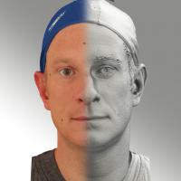 3D head scan of neutral emotion - Marcel