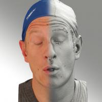 3D head scan of O phoneme - Marcel