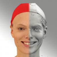 3D head scan of smiling emotion - Dana