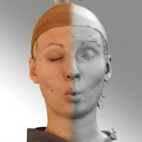 3D head scan of O phoneme - Iva