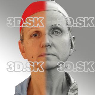 3D head scan of neutral emotion - Renata