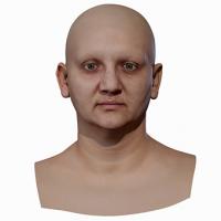 Retopologized 3D Head scan of Zofie