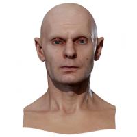 Retopologized 3D Head scan of Viktor