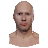 Retopologized 3D Head scan of JiriD