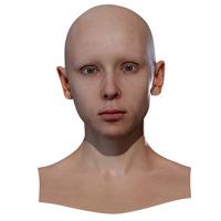 Retopologized 3D Head scan of MarikaV