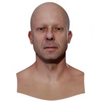 Retopologized 3D Head scan of MichalS