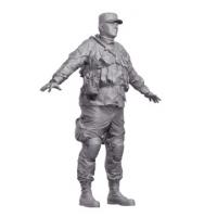 Base Scan US Army Soldier Tactical Camouflage Uniform Body