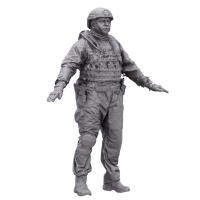 Base Scan Soldier Tactical Camouflage Uniform Body