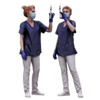 Daya Jones Nurse Mask Clean Body Scan