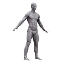 Base Scan Richard's Nude Body