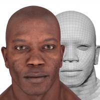 3D Head scan of Juvante Henderson