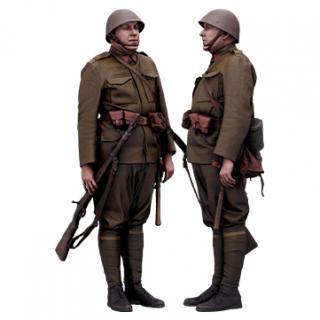 Cleaned 3D scan Petr Herman Army Czechoslovak Standing