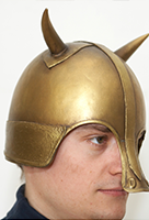  Medieval helmet with horns 1 