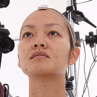 Head Woman Asian 3D Retopologised Heads