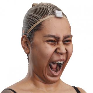 Inugami Chise Raw Morph Scan - 08 Jaw Scream Nose Wrinkler