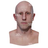Retopologized 3D Head scan of Zdenek K