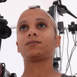 Retopologized 3D Head scan of Aisha Bonobo