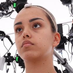 Retopologized 3D Head scan of Eva Seco Source Images