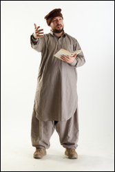  Luis Donovan Afgan Civil Pose with Book 