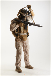  Casey Schneider Paratrooper in Desert Marpat Pose 6 