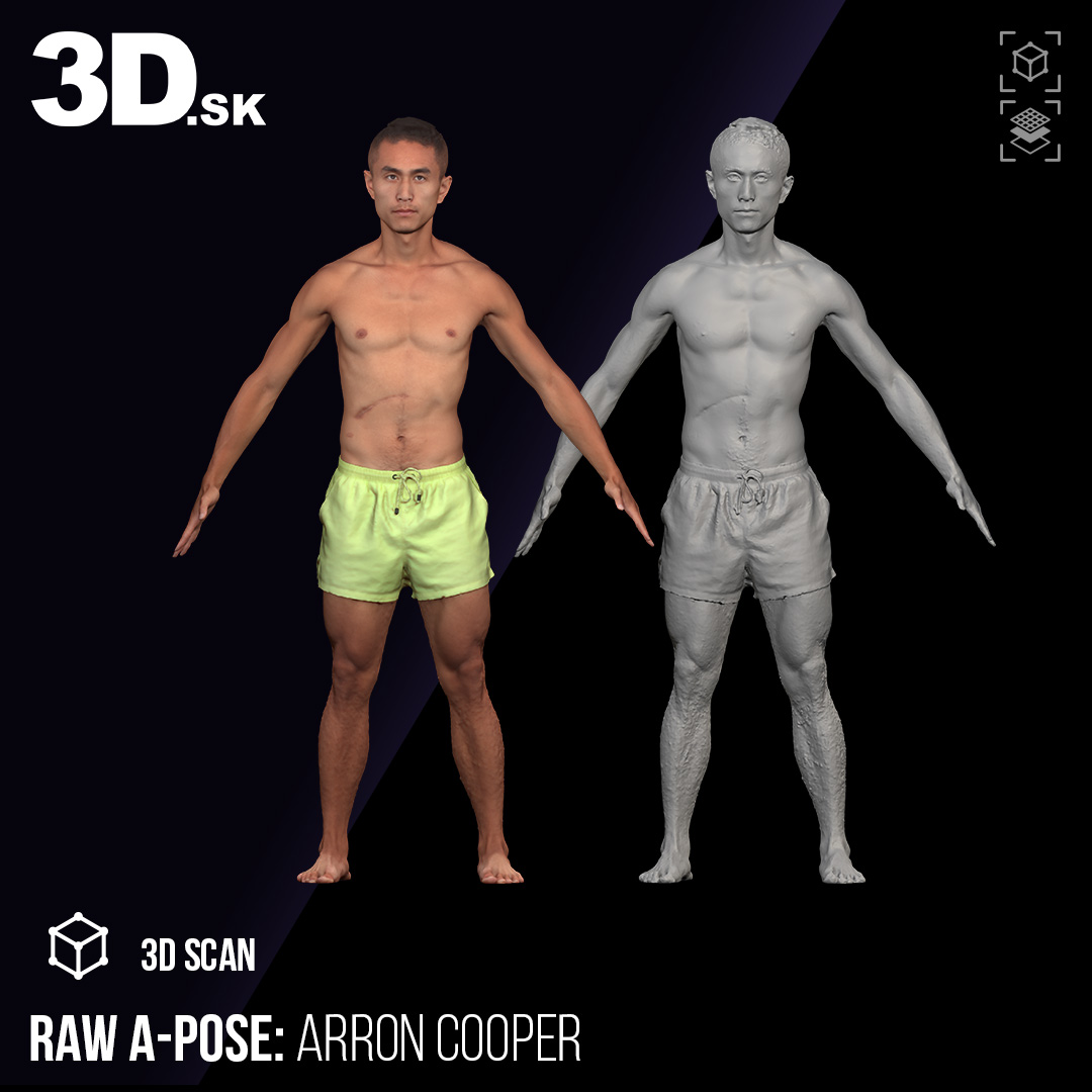 3D.sk Raw Apose 3D Scans